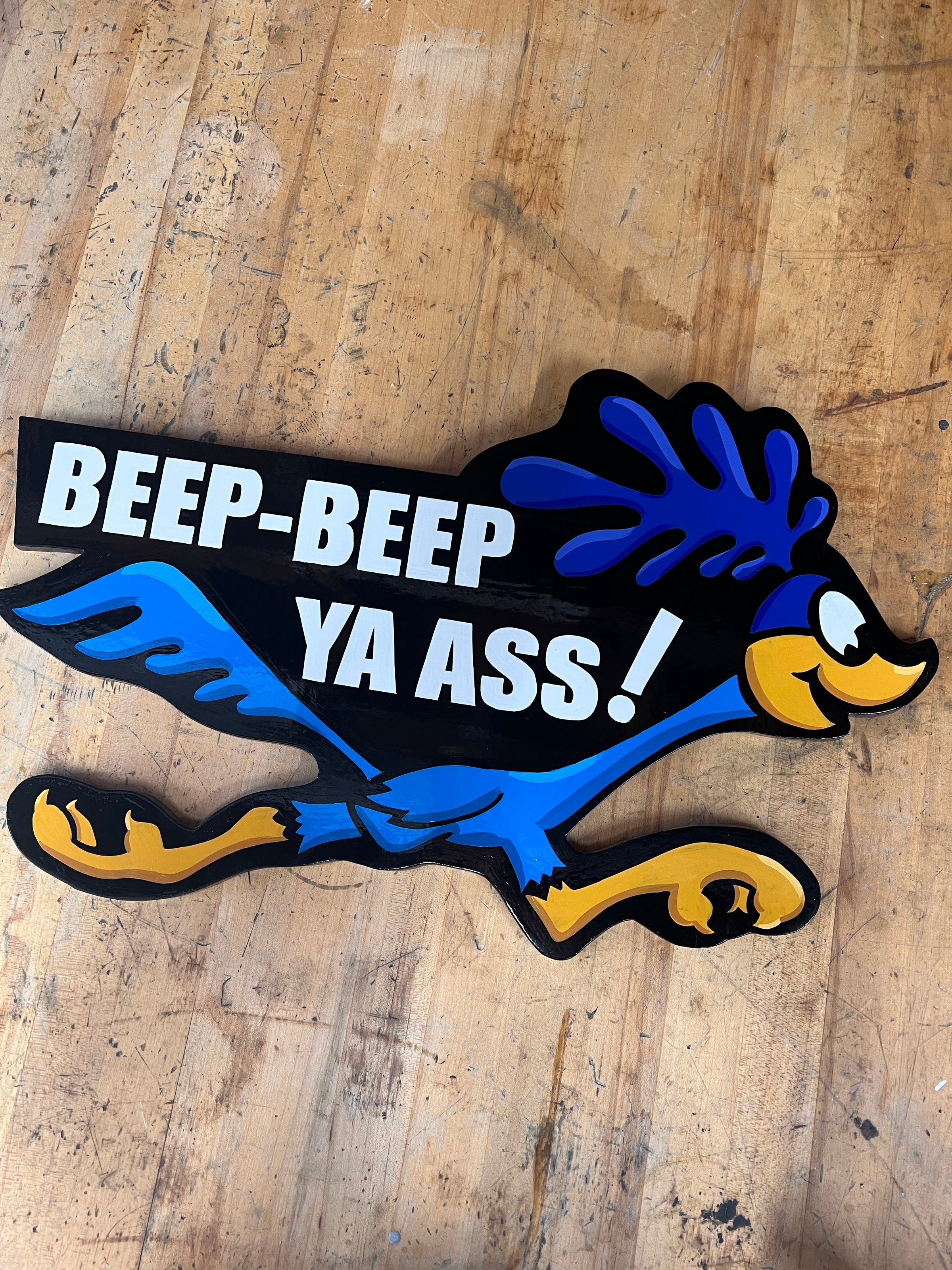 Road Runner Mopar Custom Sign | Strange Bird Art